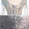 2017 Elegant Formal Sequined Beading Crystal Lace Prom Dress